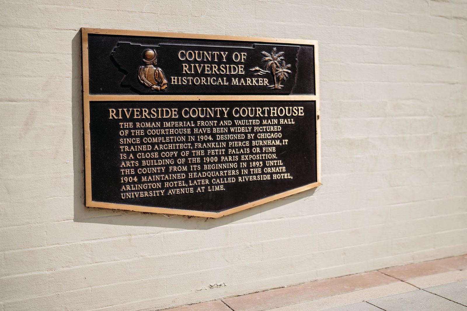 Riverside historical marker